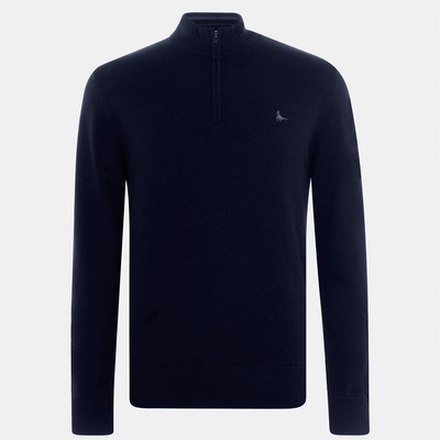 Jack Wills Пуловер Jack Wills Jack Funnel Neck Half Zip Jumper Men - Navy