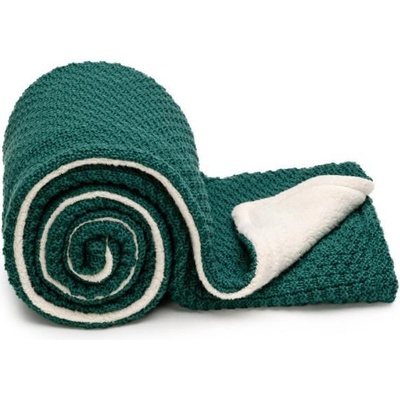 T tomi Detská pletená deka Winter Waves Smaragd