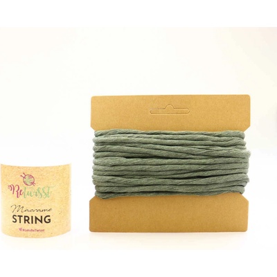 ReTwisst Macrame String 5 mm / 10 m, 16 khaki