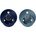 BIBS Colour Natural Rubber Size 2: 6+ months биберон Deep Space / Petrol 2 бр