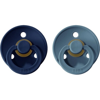 BIBS Colour Natural Rubber Size 2: 6+ months биберон Deep Space / Petrol 2 бр