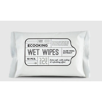 Ecooking Ecooking екстракт от алое вера почистващи кърпички за лице 10 бр