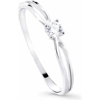 Cutie Jewellery něžný třpytivý z bílého zlata Z8027 10 X 2 – Zboží Dáma