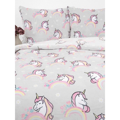 MKLuzkoviny.cz Povlečení mikroplyš Exclusive Jednorožec 140x200 70x90 – Zboží Dáma