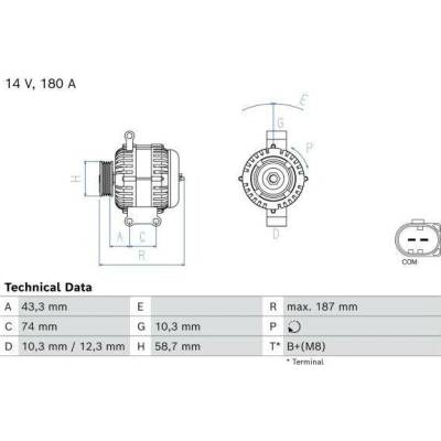 generátor BOSCH 0 986 085 970
