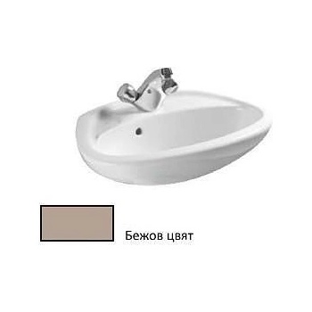 Roca Умивалник CLASSICA 8 460 mm Бахама беж с отвор за смесител (8163830181041C0)