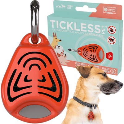 Tickless pet Ultrazvukový odpuzovač klíšťat a blech pro psy barvy orange 1 kus – Zboží Dáma