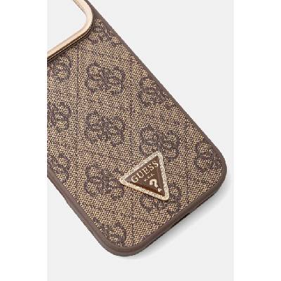 GUESS кейс за телефон от имитация на кожа iPhone 17 Pro (GUHMP17LPCS4GPTW)