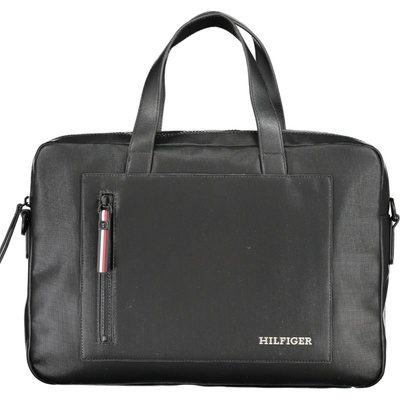 Tommy Hilfiger praktická pánska aktovka 37.0X27.0X6.0cm Čierna
