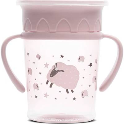 MyFRIEND Неразливаща се чаша с дръжки Lorelli - My Friend, 360°, 275 ml, Розова (10230520005)