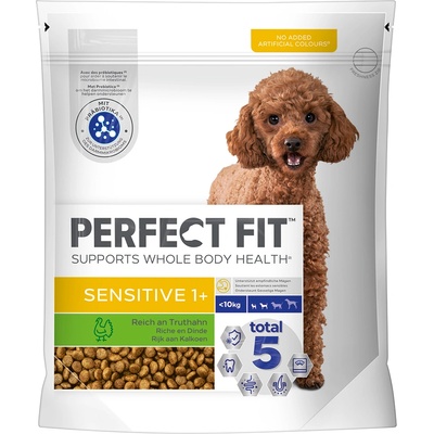 Perfect Fit 5x1, 4кг Sensitive Adult Small Dogs Perfect Fit, суха храна за кучета, с пуешко