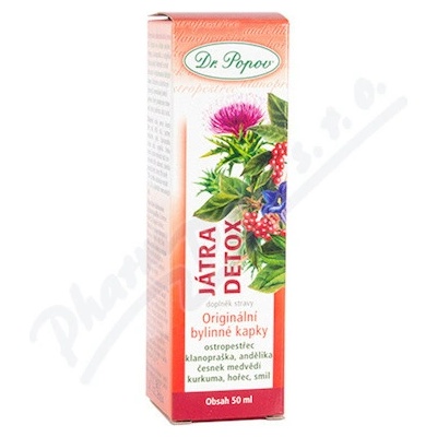 Dr.Popov Kapky bylinné Játra detox 50 ml