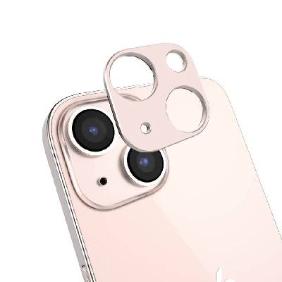 Предпазна метална плочка за камерата на iPhone 13 mini, iPhone 13 - SwitchEasy LenShield Aluminum Camera Lens Protector (розов) (GS-103-216-269-18)