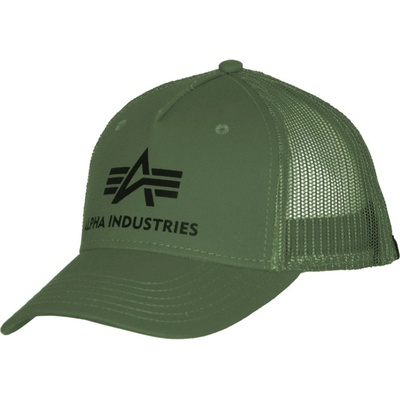 Alpha Industries Baseball Basic Trucker Cap zelená tmavě