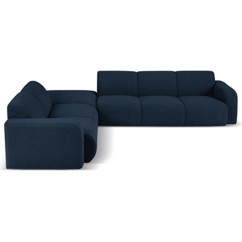 Micadoni Тъмносин ъглов диван от плат букле (ляв ъгъл) Molino - Micadoni Home (MIC_LC_L_101_F1_MOLINO5)