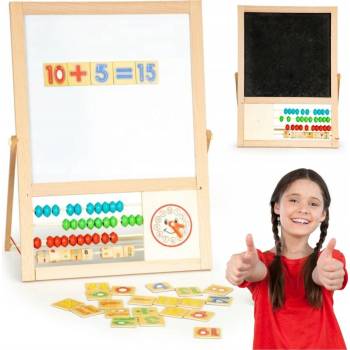 EcoToys Vzdelávacia magnetická tabuľa s počítadlom