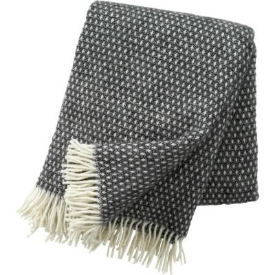 Klippan Vlněný pléd Knut dark grey 130x200