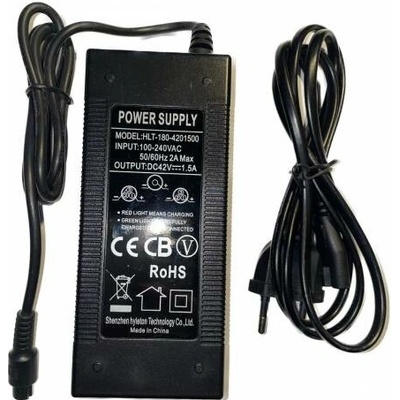 Nabíječka pro elektrokola a elektrokoloběžky 36V 1,5A (8mm) | Zboží Auto