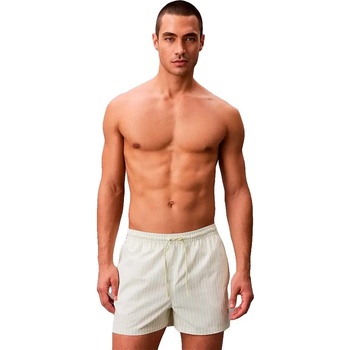 Calvin Klein Бански гащета Calvin klein LV00N61046 swimming boxer - White (20186 Penny Stripe / White Jade)
