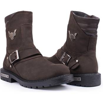 Marwells Мъжки боти от естествен набук - Тъмнокафяви 2021083433 (320581_Тъмно кафяв)