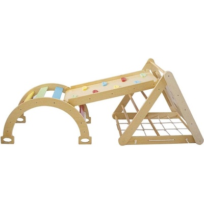 Chipolino Дърв. пързалка, люлка и стена за катерене (3800931063214)