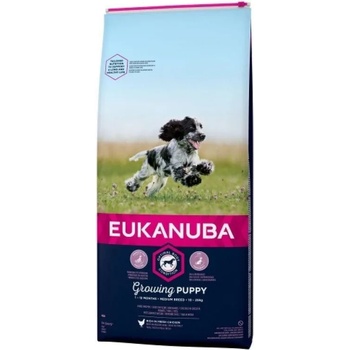 Image 1 of EUKANUBA Puppy Medium Breed Chicken - за малки кучeнца от средните породи 18 kg