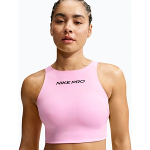 Nike Спортен сутиен Nike Pro Sculpt pink rise/black
