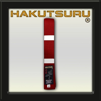 HakutsuruEquipment Súťažný Opasok karate - Competetion - Červený