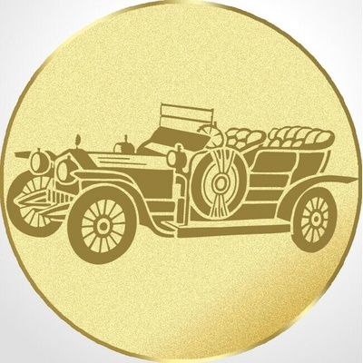 D2-33D/G Emblém pr.50mm historický automobil zlatý 5 cm