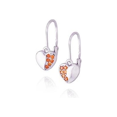 Nubis dětské stříbrné srdíčka NB-3501