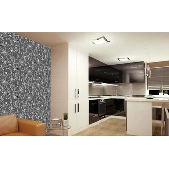 DIMEX ART s. r. o Луксозна флизелинова тапета сив флорален фон