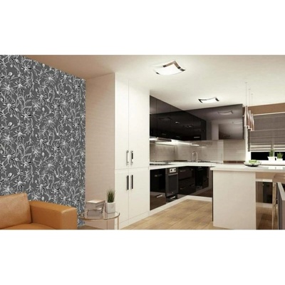 DIMEX ART Луксозна флизелинова тапета сив флорален фон