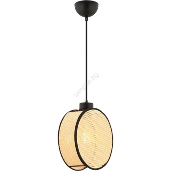 ASIR GROUP Пендел DRUM на кабел 1xE27/60W/230V бежово/черно (AS2596)