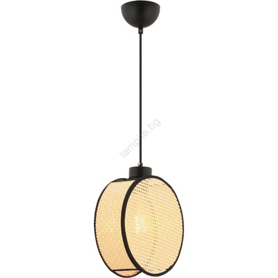 ASIR GROUP Пендел DRUM на кабел 1xE27/60W/230V бежово/черно (AS2596)