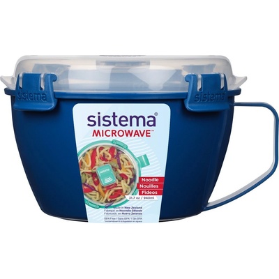 Sistema Microwave Dóza na nudle a hranolky 940 ml modrá – Zboží Dáma