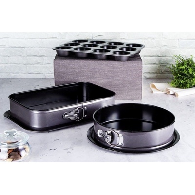 Berlingerhaus Forma na muffiny s titanovým povrchem 12 ks Carbon PRO Line 35x26,5x3cm BH-1821