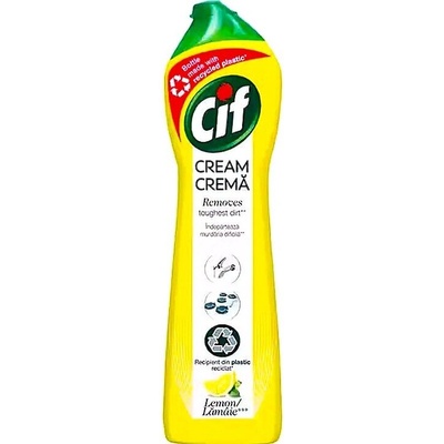 Cif Cream Cleaner Lemon, почистващ крем с аромат на лимон (8690637069864)