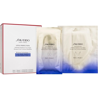 Vital Perfection LiftDefine Radiance Face Mask от Shiseido за Жени Маска за лице 12бр