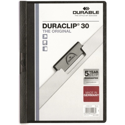 Durable Duraclip Desky A4 kapacita 30 listů červená