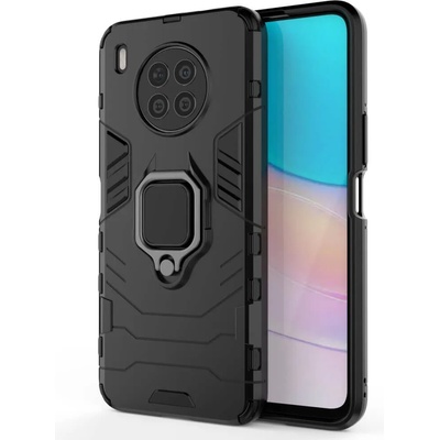 GKK Калъф със Стойка-Пръстен за Huawei Nova 8i, Kickstand Armor Case, Черен (5901017205601)