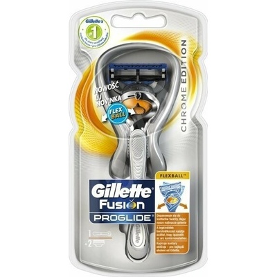 Gillette Fusion5 Proglide Flexball Chrome + 2 ks hlavic