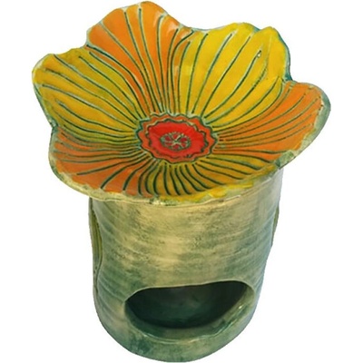 Bioherba Aromatická lampa žlutý květ ruční výroba