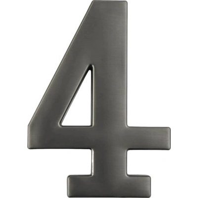 Číslica "4", výška 10cm, titán