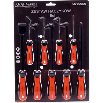 Sada montážnych háčikov a skrutkovačov, 9ks. | KD10959