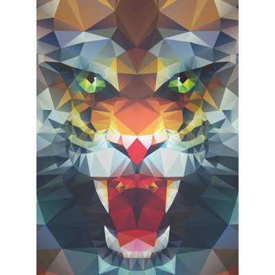 Ravensburger - Puzzle Polygon Lion - 500 piese