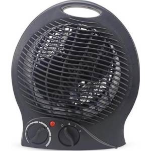 Kobi Вентилатор с нагревателен елемент 1000/2000w/230v черен (kb0754)