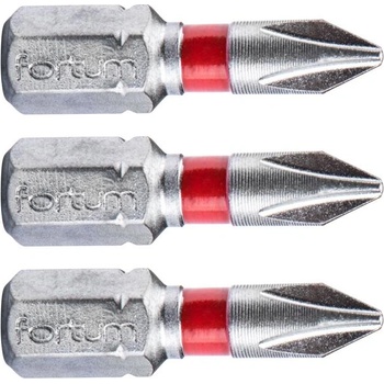Fortum Кръстатен накрайник, комплект от 3, PH 1 x 25 мм, S2 4741201 (4741201)