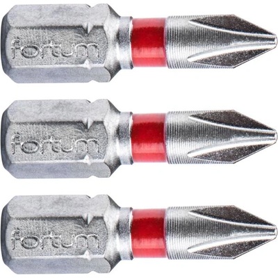 Fortum Кръстатен накрайник, комплект от 3, PH 1 x 25 мм, S2 4741201 (4741201)