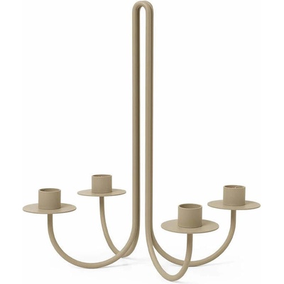 Ferm Living Svícen Sway Candelabra, cashmere