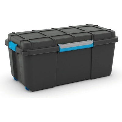 KIS Черна пластмасова кутия за съхранение с капак 78x39, 5x35 cm Scuba Box - KIS (241507)